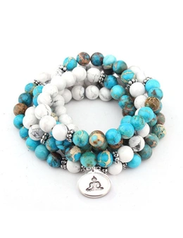 Natural Stone Mala Bracelet 108 Beads Mala Wrap Jewellery