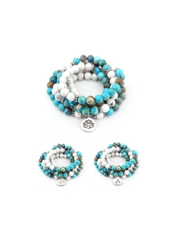 Natural Stone Mala Bracelet 108 Beads Mala Wrap Jewellery