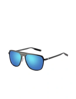 Polar King Aluminium Frame Gun Blue Polarized Sunglasses For Men Eye Protection - Grey And Blue