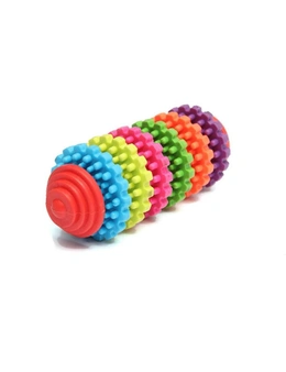 Rainbow Puppy Chew Toy Durable Rubber Fun Pet Toy For Dogs - Rainbow