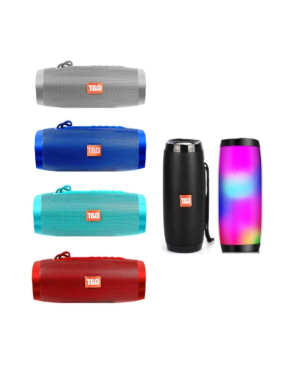 Portable Bluetooth Column Wireless Speaker Fm Radio With Led Light, hi-res image number null