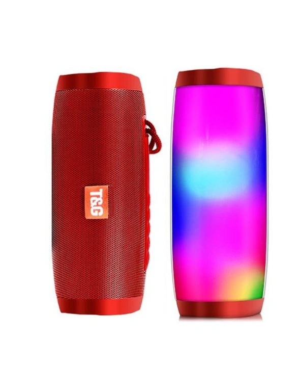 Portable Bluetooth Column Wireless Speaker Fm Radio With Led Light, hi-res image number null