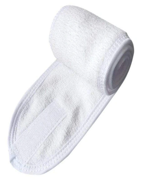 Adjustable Terry Cloth Towel Headband For Women - Purple, hi-res image number null