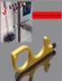 Multi-Purpose Touch Tool Hygienic No-Contact Keychain - Gold, hi-res
