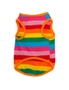 Rainbow Summer Stripes Dog Tank Top Pet Clothing, hi-res
