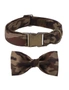 Camo Dog Collar And Bow Tie Adjustable Camouflage Design Pet Collar, hi-res