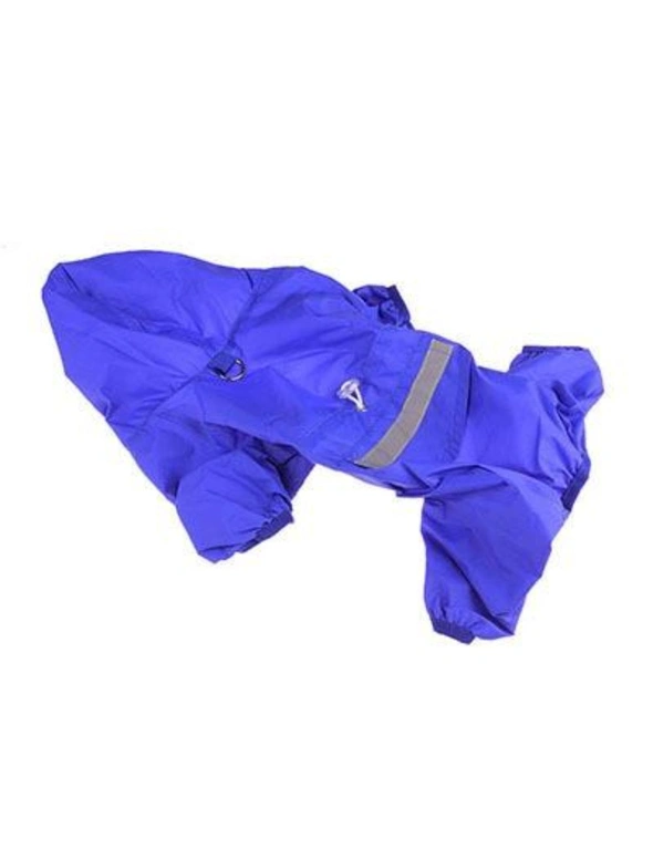 Reflective Dog Raincoat With Hood - Red - Xs, hi-res image number null