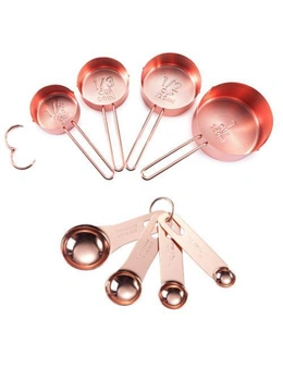 Elegant Rose Gold Measuring Cups Baking Tools - Full Set - Full Set