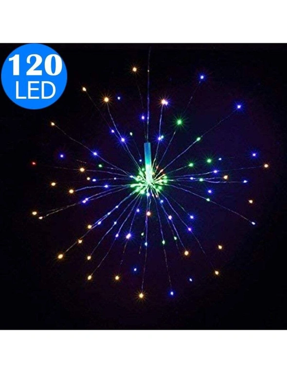 Outdoor String Lights Solar Starburst Fireworks Garden Lights 40 Branches 200Led Or 60 Branches, hi-res image number null