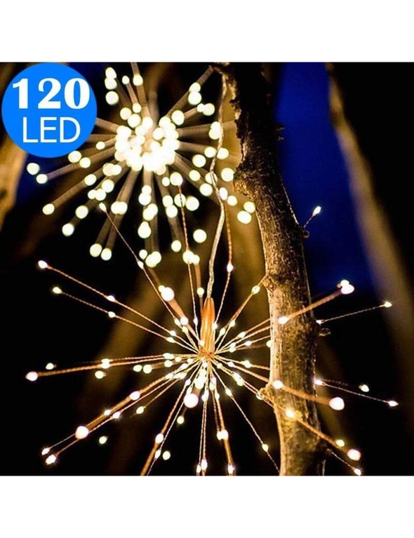 Outdoor String Lights Solar Starburst Fireworks Garden Lights 40 Branches 200Led Or 60 Branches, hi-res image number null
