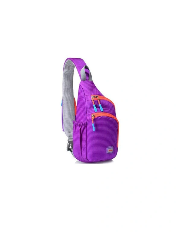 Crossbody & Shoulder Bags Waterproof Nylon Crossbody Bag Chest Bag Outdoor Sport Shoulder Bag - Purple, hi-res image number null