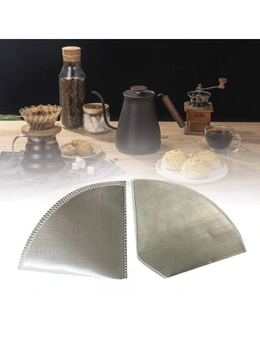 Coffee Filters Reusable Coffee Filter Stainless Steel Coffee Maker Cone Shaped Trapezoid Shaped - Coffee - Cone Shape