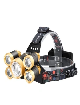 Outdoor Lighting Headlamp Rechargeable Led Head Lamp With Red Light Super Bright Flashlight Waterproof Forehead Light For Adults Kids Camping Fishing Hiking Outdoor Zoomable Headlight - Red