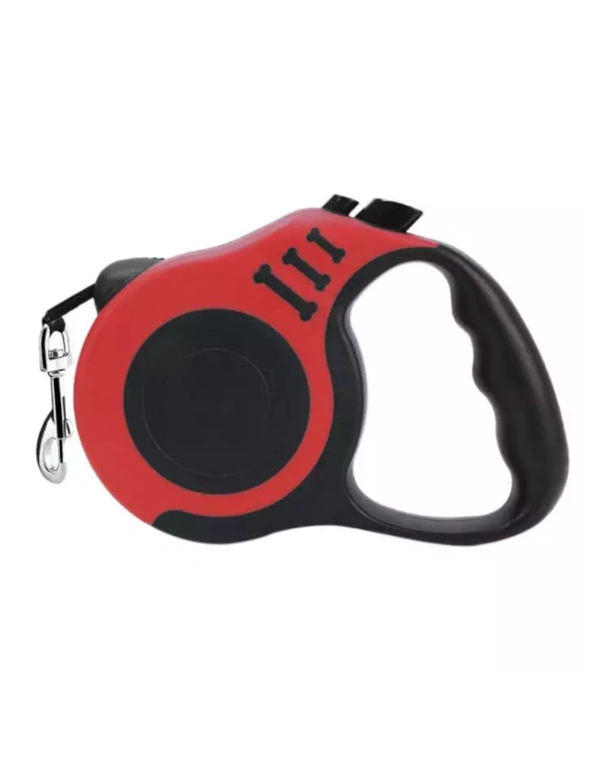 Pet Leads Leashes Retractable Dog Leash Suitable For Medium-Sized Dogs-Small Dogs. 5M Small And Leash Retractable Heavy-Duty Nylon Tape Comfortable Ergonomic Handle Metal Buckle Easy To Lock - Red, hi-res image number null