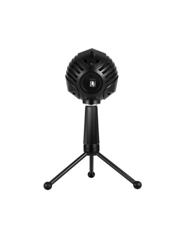 Microphones Gm-888 Usb Condenser Microphone Ball-Shaped Mic Desktop Mini Metal Tripod Stand For Pc Laptop Playing Games Computer Studio Recording Online Chatting Singing Broadcast Meeting - Clear, hi-res image number null