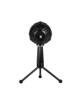 Microphones Gm-888 Usb Condenser Microphone Ball-Shaped Mic Desktop Mini Metal Tripod Stand For Pc Laptop Playing Games Computer Studio Recording Online Chatting Singing Broadcast Meeting - Clear