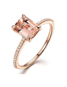 Rings Rosegold Cubic Zirconia Rose Gold Plated Ring