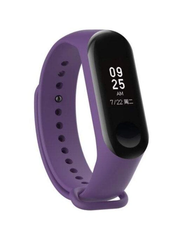 Watches Smart Silicone Glossy Wristband- Purple Iris - Purple, hi-res image number null