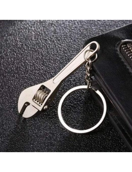 Necklaces Creative Simulation Wrench Keychain Car Small Gift- Silver - Silver