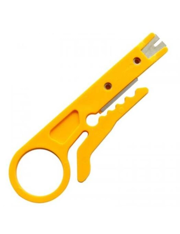 Tongs Simple Utility Small Card Cutter Wire Stripping Knife- Yellow - Yellow, hi-res image number null