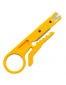Tongs Simple Utility Small Card Cutter Wire Stripping Knife- Yellow - Yellow