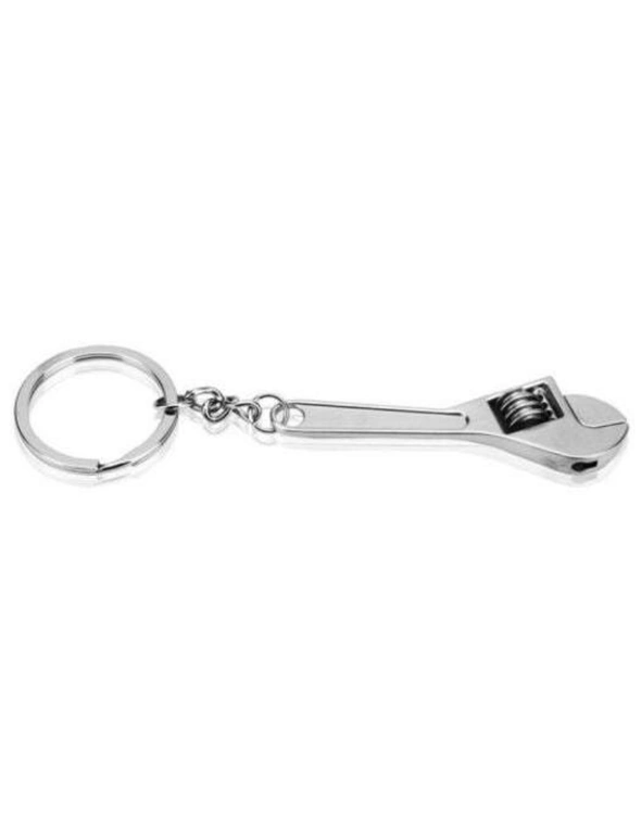 Necklaces Creative Mini Tool Model Wrench Key Chain Ring- Silver - Silver, hi-res image number null
