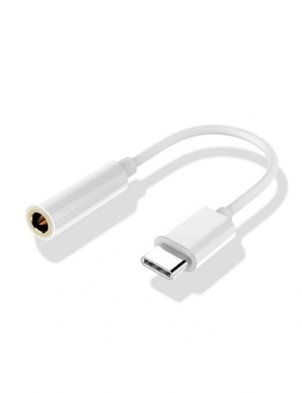 Phone Chargers & Cables Usb Type-C To 3.5Mm Earphone Cable Adapter For Huawei Mate 20/20 Pro/Mate 10/P20- White - White, hi-res image number null
