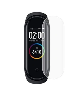 Watches Full Cover Screen Protective Film For Xiaomi Mi Band 4 Smart Wristband 2Pcs- Transparent - Clear