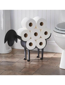 Cute Metal Sheep Free Standing Or Wall Mounted Toilet Roll Holder - Standard