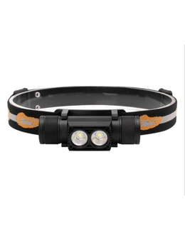2 Sets of Headlamp 2000 Lumen Rechargeable Flashlight For Running Camping Hiking Outdoor Upgraded Version - Standard