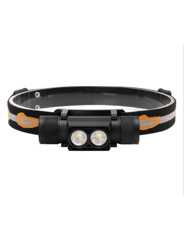2 Sets of Headlamp 2000 Lumen Rechargeable Flashlight For Running Camping Hiking Outdoor Upgraded Version - Standard, hi-res image number null