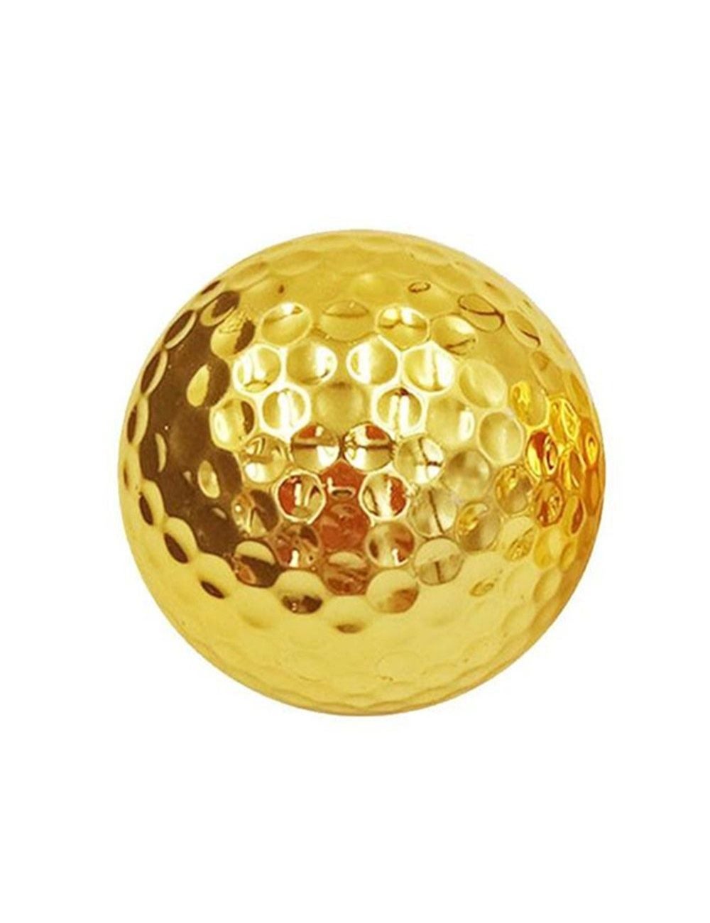 2 Sets of Gold Golf Balls For Golfer Indoor Outdoor Swing Practice ...