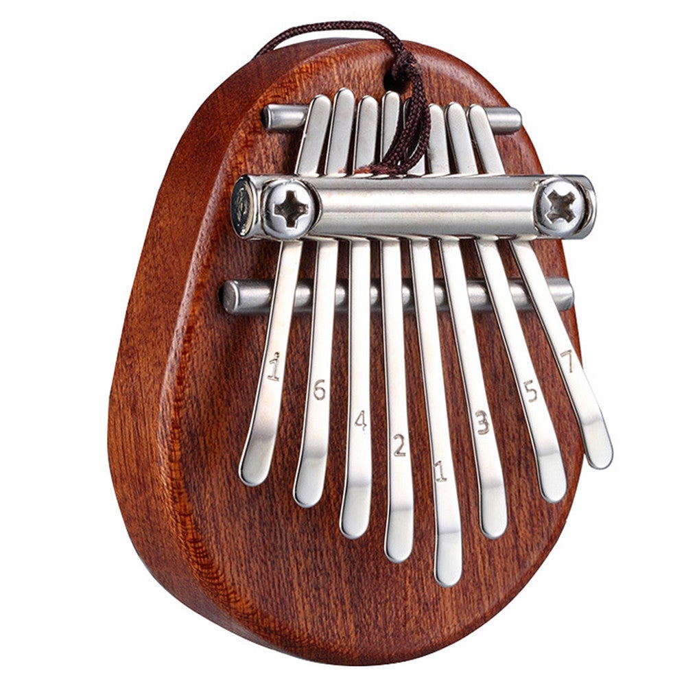 Mini Kalimba Thumb Piano Musical Instruments 8 Keys Finger Piano With Lanya