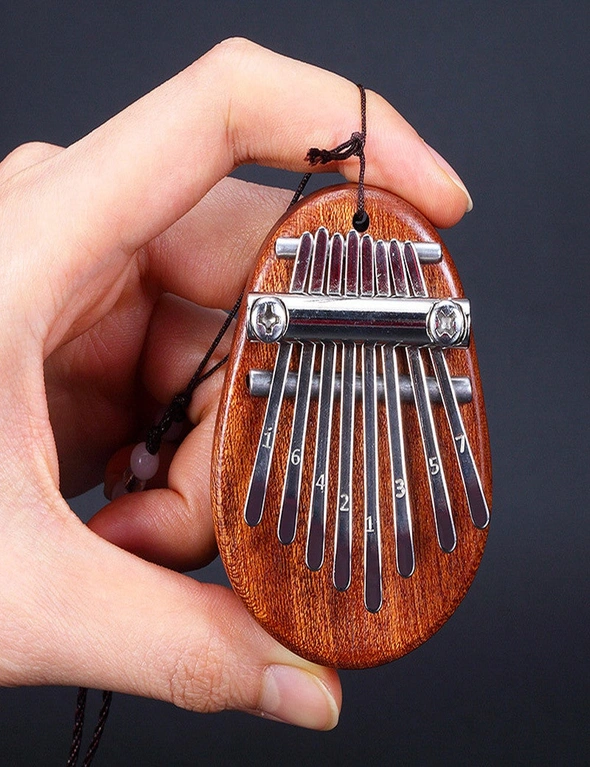 High Quality 8 Key Mini Kalimba Exquisite Finger Thumb Piano Marimba Musical Good Accessory Pendant Gift Ping, hi-res image number null