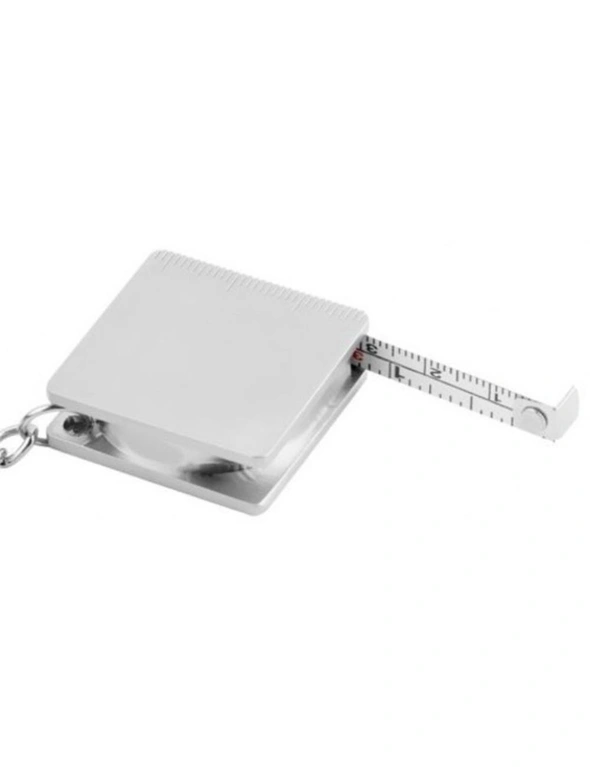 Mini Steel Tape Measure Keychain Measure Tape- Silver, hi-res image number null