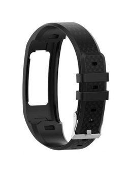 Trumpet Soft Silicone Wrist Strap Replacement Watch Band For Garmin Vivofit 1/2- Black