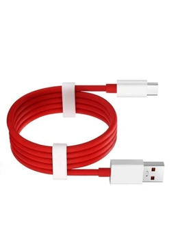 Usb Type-C Fast Charging Cable For Oneplus 6 / 5 / Xiaomi Mi 8 / Mi A2 / F1- Red