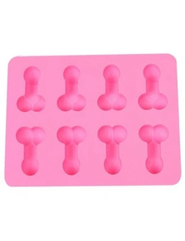 The 8 Even Taste Silicone Cake Chocolate Biscuits Ice Tray Mold- Pink