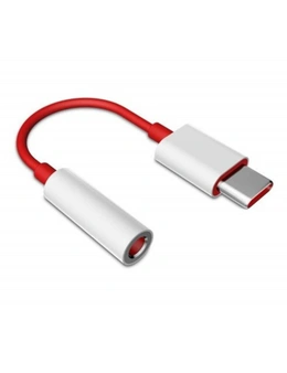 Usb 3.1 Type-C To 3.5Mm Jack Audio Adapter For Oneplus 6T/Oneplus 7/6/5T 2Pcs- Red