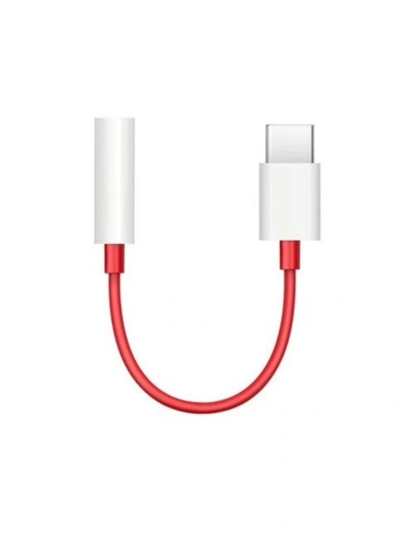 Usb 3.1 Type-C To 3.5Mm Jack Audio Adapter For Oneplus 6T/Oneplus 7/6/5T 2Pcs- Red, hi-res image number null