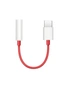 Usb 3.1 Type-C To 3.5Mm Jack Audio Adapter For Oneplus 6T/Oneplus 7/6/5T 2Pcs- Red, hi-res