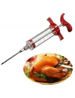 Yeduo 30Ml Bbq Meat Marinade Sauce Seasoning Syringe Injector- Red