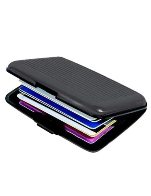 Business Credit Card Id Wallet Mini Magnetic Waterproof- Black, hi-res image number null