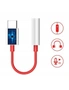 Type-C To 3.5Mm Jack Audio Adapter For Oneplus 7 Pro/ Oneplus 7/ 6T/ 6/5T/Xiaomi- Red, hi-res