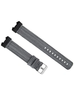 Nylon Watch Strap For Fitbit Charge 3- Black