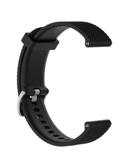 Large Size Soft Silicone Replacement Watch Band For Garmin Vivoactive 3- Black
