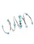 Natural Turquoise Winding Bracelet- Medium Turquoise, hi-res