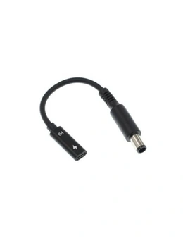 Type C Usb-C To Dc 7.4X5.0Mm Pd Charge Cable For Dell / Hp Laptop Charge Cable- Black