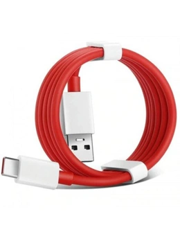 Original Oneplus Flash Charging Data Cable 1M- Red 1M