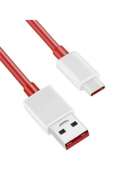 Original Oneplus Flash Charging Data Cable 1M- Red 1M
